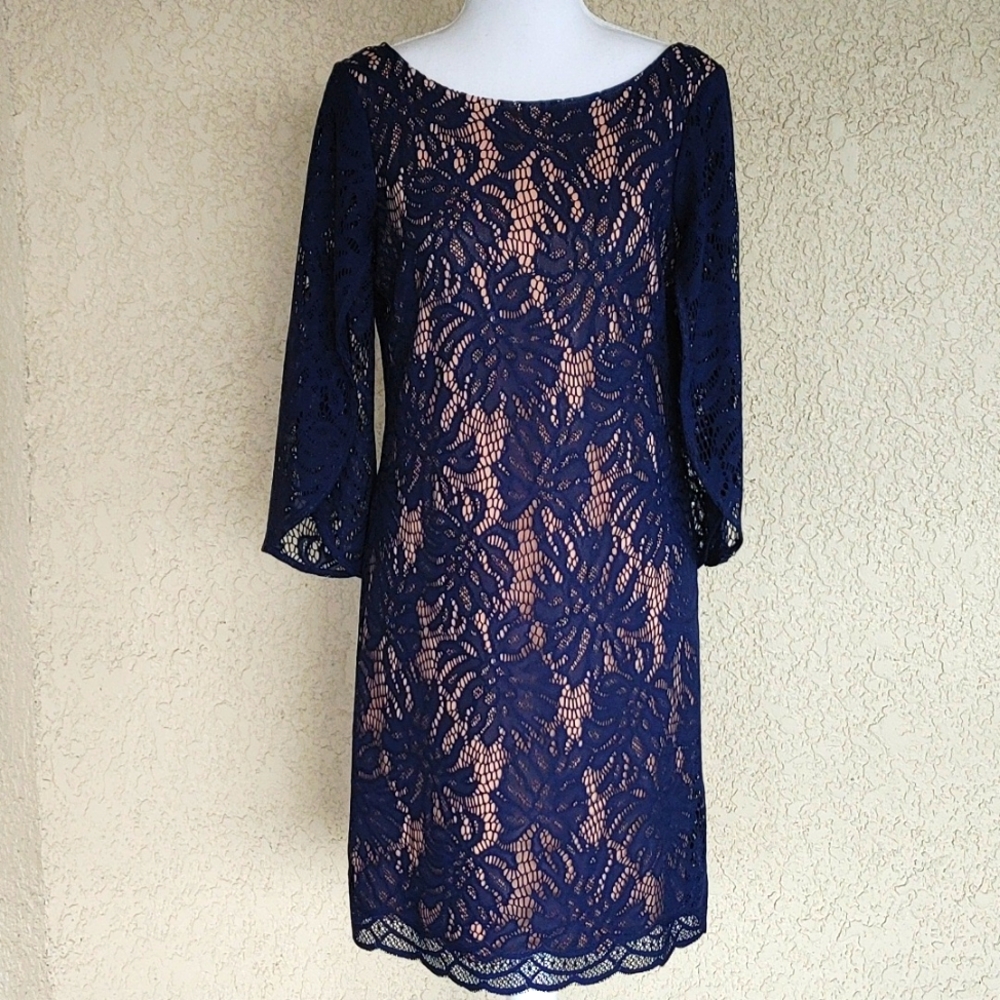 Lilly Pulitzer, Navy, Bellmont Dress, Size Small GREAT CONDITION!
